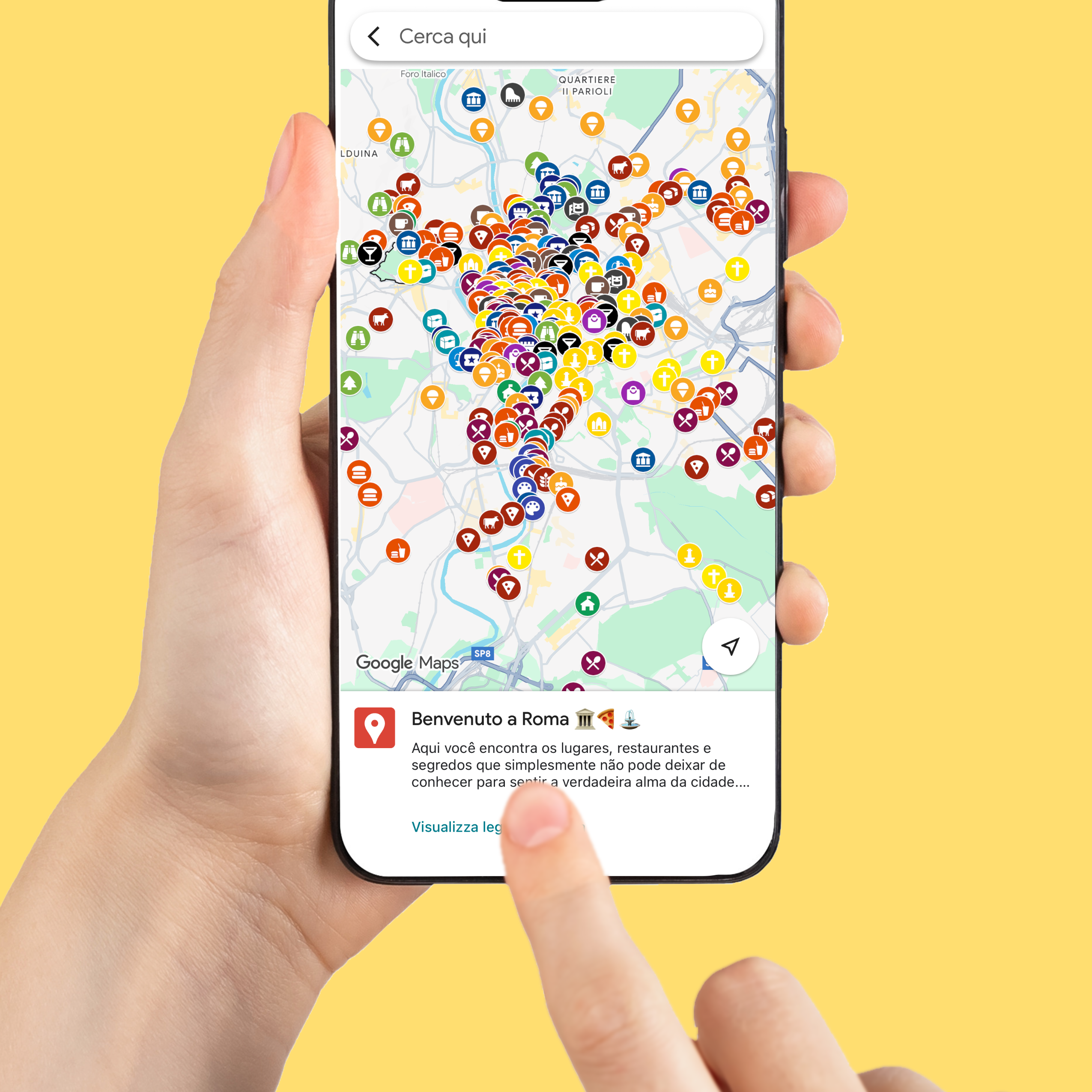 Mapa Roma - Viaje como um local